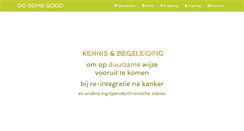 Desktop Screenshot of dosomegood.nl
