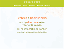 Tablet Screenshot of dosomegood.nl